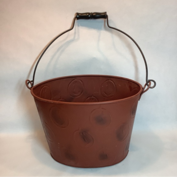 Boyds HC Accents Halloween Tricksters Treat Pail Metal Wood Handle Bucket - Picture 1 of 7